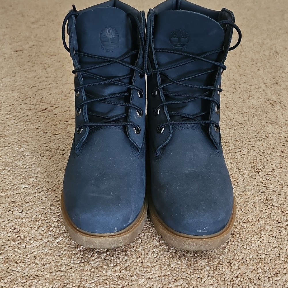 Timberland Dark Blue Lace-Up Boots